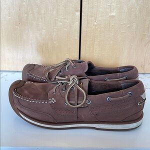 Keen Brown Leather Men's Boat Shoes